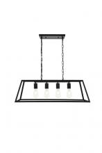  LD4061D32BK - Resolute 4 light black Pendant