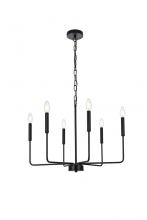  LD740D26BK - Willa 26 Inch Pendant Light in Black