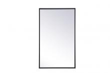  MR571728BLK - Metal mirror medicine cabinet 17 inch x 28 inch in Black