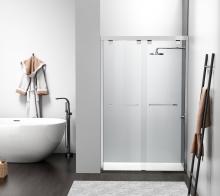  SD303-4876PCH - Semi-frameless shower door 48 x 76 Polished Chrome