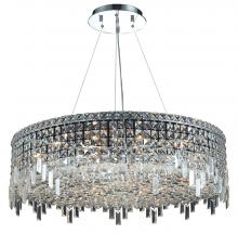  V2031D32C/RC - MaxIme 18 Light Chrome Chandelier Clear Royal Cut Crystal