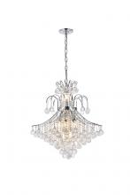  V8003D25C/RC - Toureg 15 Light Chrome Chandelier Clear Royal Cut Crystal