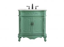  VF10132VM - 32 Inch Single Bathroom Vanity in Vintage Mint