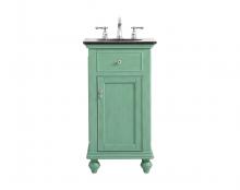  VF12319VM - 19 Inch Single Bathroom Vanity in Vintage Mint