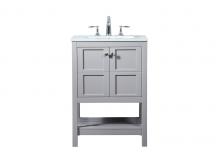  VF16424GR - 24 Inch Single Bathroom Vanity in Grey