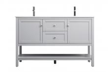  VF22254DGR - 54 Inch Double Bathroom Vanity in Grey