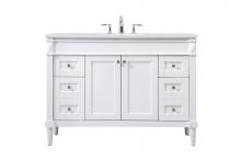  VF31848WH - 48 Inch Single Bathroom Vanity in White