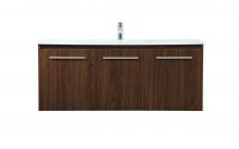  VF44548MWT - 48 inch Single bathroom vanity in walnut