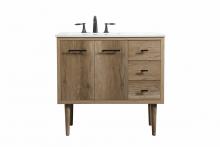  VF48036NT - 36 Inch Single Bathroom Vanity in Natural Oak