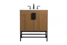  VF48830WB - 30 inch Single bathroom vanity in walnut brown