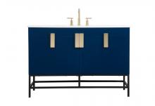  VF48848MBL - 48 inch Single bathroom vanity in blue