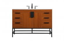  VF488W48MTK - 48 inch Single bathroom vanity in teak