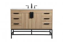  VF488W48MW - 48 inch Single bathroom vanity in mango wood