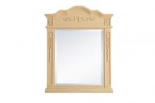  VM32836LT - Wood Frame Mirror 28 Inchx36 Inch in Light Antique Beige