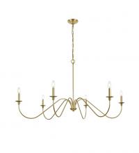  LD5056D54BR - Rohan 54 Inch Chandelier in Brass