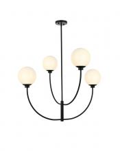  LD814D36BK - Nyomi 36 inch chandelier in Black