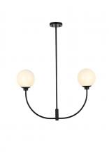  LD816D30BK - Nyomi 30 inch chandelier in Black