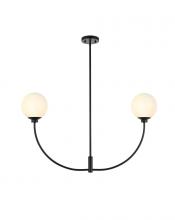  LD816D36BK - Nyomi 36 inch chandelier in Black