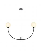  LD816D42BK - Nyomi 42 inch chandelier in Black