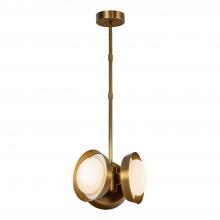  PD320313VB - Alonso 13-in Vintage Brass LED Pendant