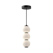  PD530313MBOP - Bijou 7-in Matte Black/Opal Matte Glass LED Pendant