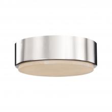  FM325108PNAR - Blanco 8-in Polished Nickel/Alabaster LED Flush Mount