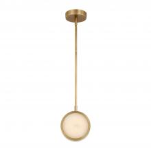  PD325106VBAR - Blanco 6-in Vintage Brass/Alabaster LED Pendant