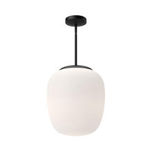  PD541014MBOP - Holden 14-in Matte Black/Opal Matte Glass 1 Light Pendant