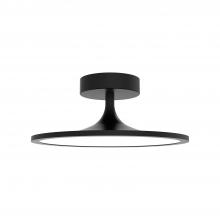  SF418012MB - Issa 12-in Matte Black LED Semi Flush Mount