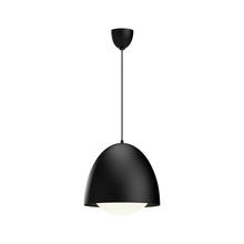  PD529116MBOP - Kenji 16-in Matte Black/Opal Matte Glass 1 Light Pendant