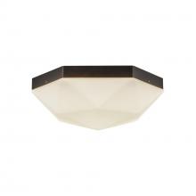  FM424512MBOP - Krysta 12-in Matte Black/Opal Glass 2 Lights Flush Mount