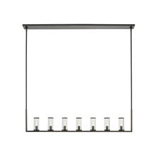  LP309007UBCG - Revolve Clear Glass/Urban Bronze 7 Lights Linear Pendant