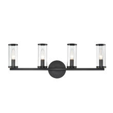  WV309044UBCG - Revolve Clear Glass/Urban Bronze 4 Lights Wall/Vanity