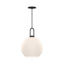  PD601710MBOP - Soji 10-in Matte Black/Opal Matte Glass 1 Light Pendant