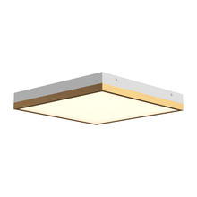  FM553214AGWH - Sydney 14-in Aged Gold/White LED Flush Mount