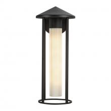  EW526318BKGO - Tenko 18-in Black/Glossy Opal Glass 1 Light Exterior Wall