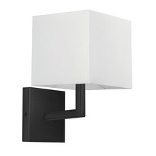  77-1W-MB-WH - 1LT Wall Sconce, MB w/ WK Shade