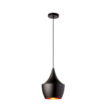  HKI-91P-BK - 1LT Pendant, Aluminum Black