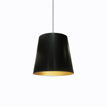  OD-M-698 - 1LT Oversized Drum Pendant,Medium - Blk/Gld