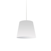  OD-S-790 - 1LT Oversized Drum Pendant Small Wht Shade