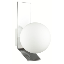  VMT-81W-PC - 1LT Halogen Wall Sconce, PC w/ Opal White Glass