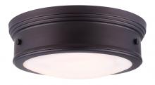  IFM624A13ORB - BOKU, 2 Lt Flush Mount, Flat Opal Glass, 60W Type A, 13" (W) x 5" (H)