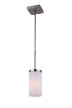  IPL578A01BN - River, 1 Lt Rod Pendant, Flat Opal Glass, 100W Type A, 4 1/4" x 57 3/4"