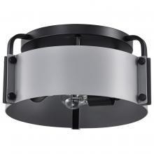  60/7850 - Altos 3 Light Semi Flush; 14 Inches; Gray and Matte Black Finish