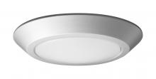  62/1262R1 - 7 in.; LED Flush Mount Fixture; Disk Light; Brushed Nickel Finish; 3000K; 90 CRI