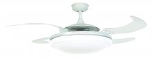  21093001 - Fanaway Evo2 White Retractable 4-blade Lighting with Remote Ceiling Fan