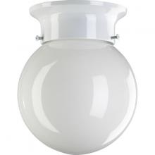  3308-6-6 - 1LT 6" WHITE BALL FXTR-WH