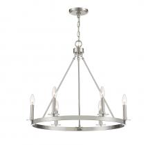  M10093BN - 6-Light Chandelier in Brushed Nickel