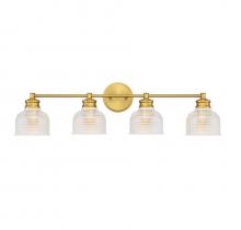  M80036NB - 4-Light Bathroom Vanity Light in Natural Brass