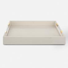  18060 - Uttermost Wessex White Shagreen Tray